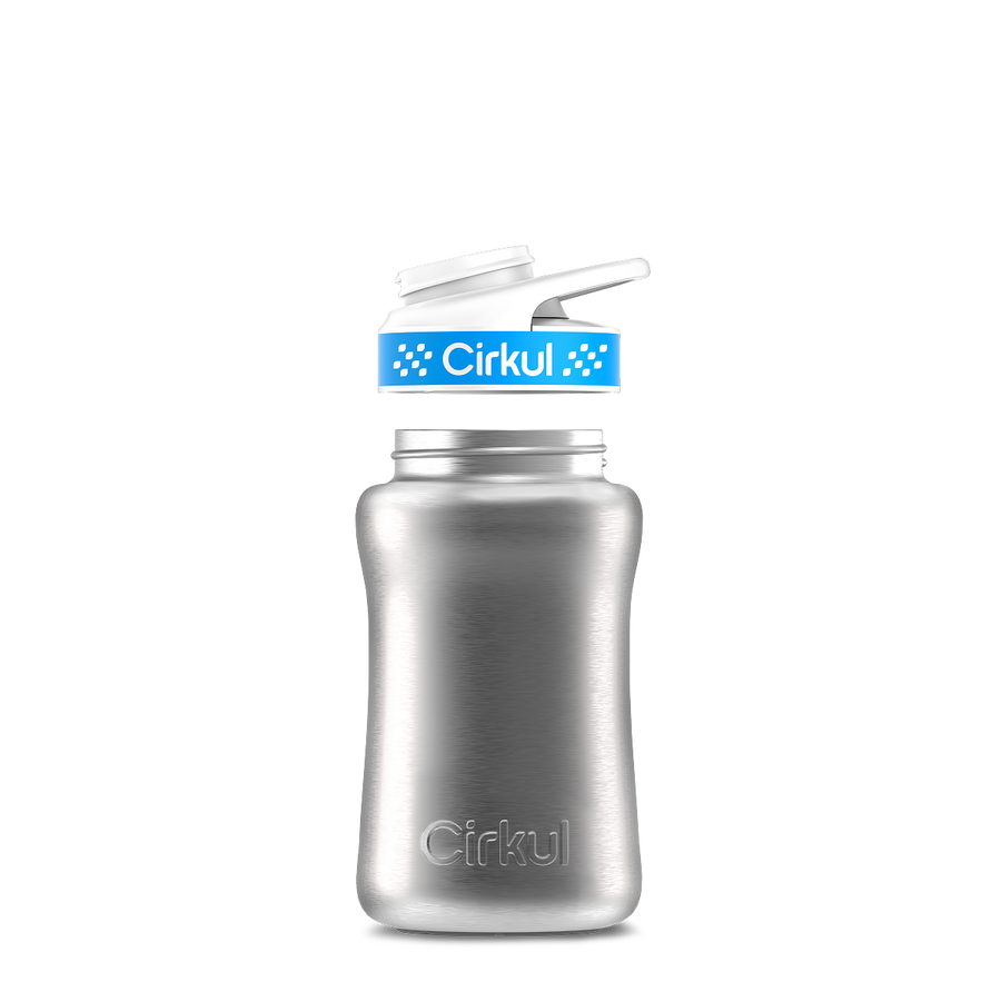 12oz. Stainless Steel Bottle & Comfort Grip Lid