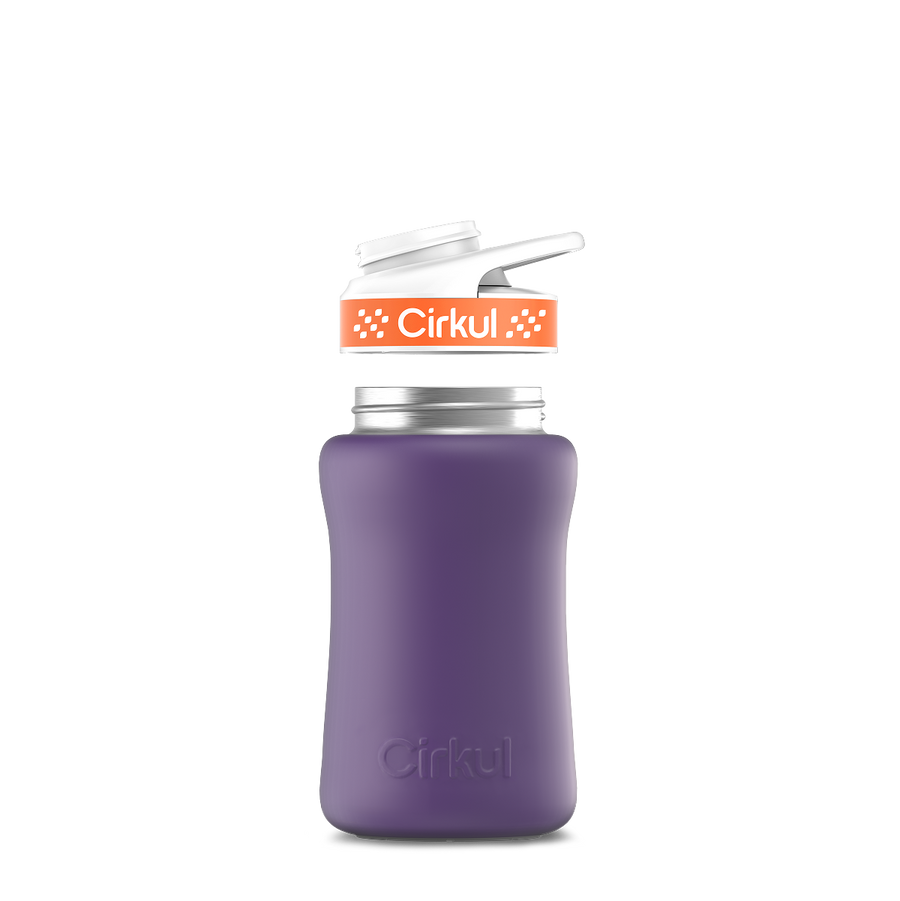 12oz. Stainless Steel Bottle & Comfort Grip Lid